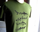 Sharks T Shirt American Apparel Men's / Unisex