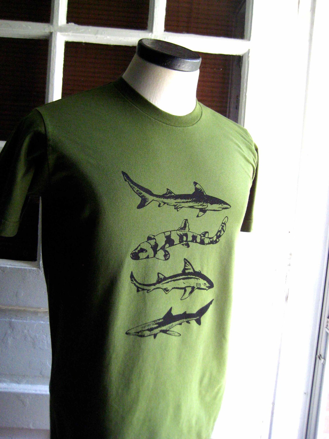 Sharks T Shirt American Apparel Men's / Unisex