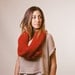 Red infinity scarf, chunky infinity scarf, fall, winter, spring, mothers day, circle scarf, loop scarf