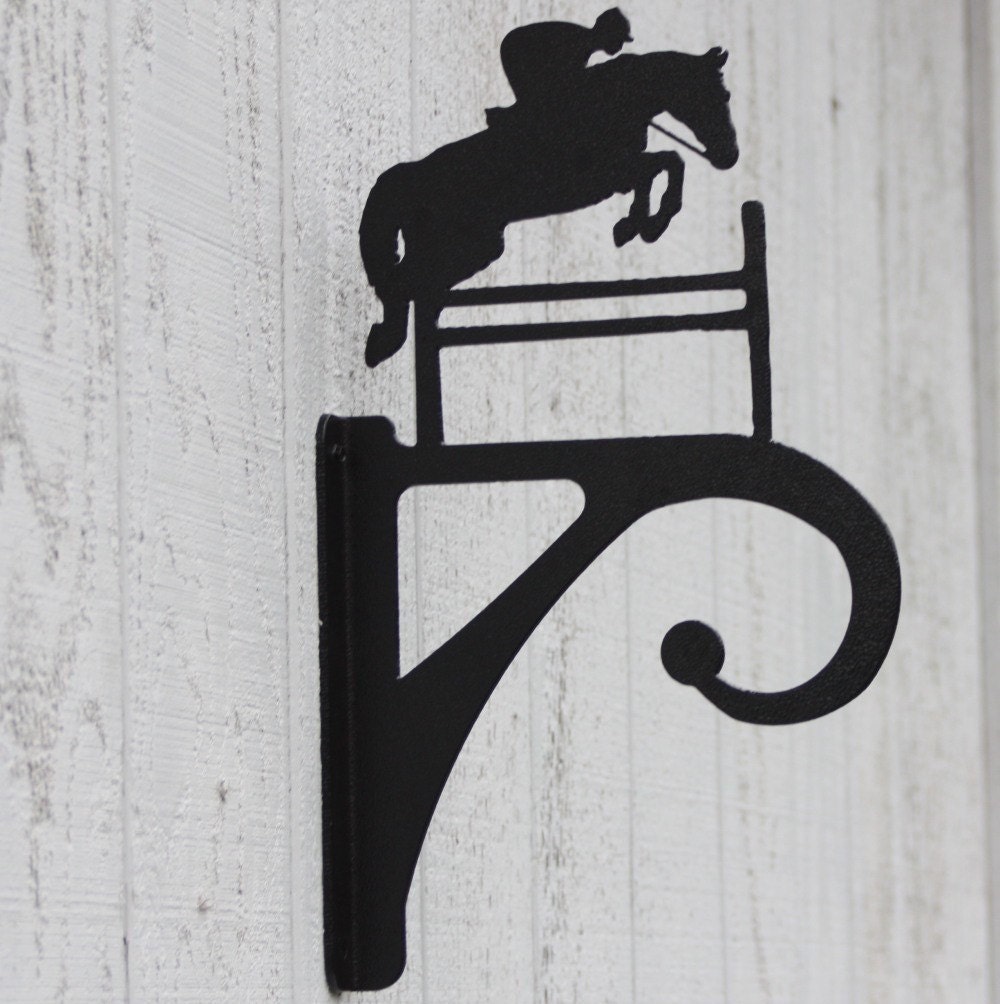 Jumping Horse Iron Plant Basket Hanger