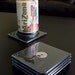 Floppy Disk Coasters - Black with Black Metal Set of 6 - Make your apartment geek chic.