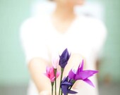 Fabric Flower Cake Toppers
