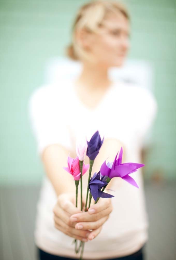 Fabric Flower Cake Toppers