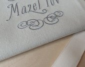 SALE: Embroidered Mazel Tov Smash Bag (Pewter)