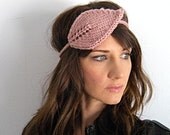 The Oakwood Headband. Leaf. - Dusty Rose
