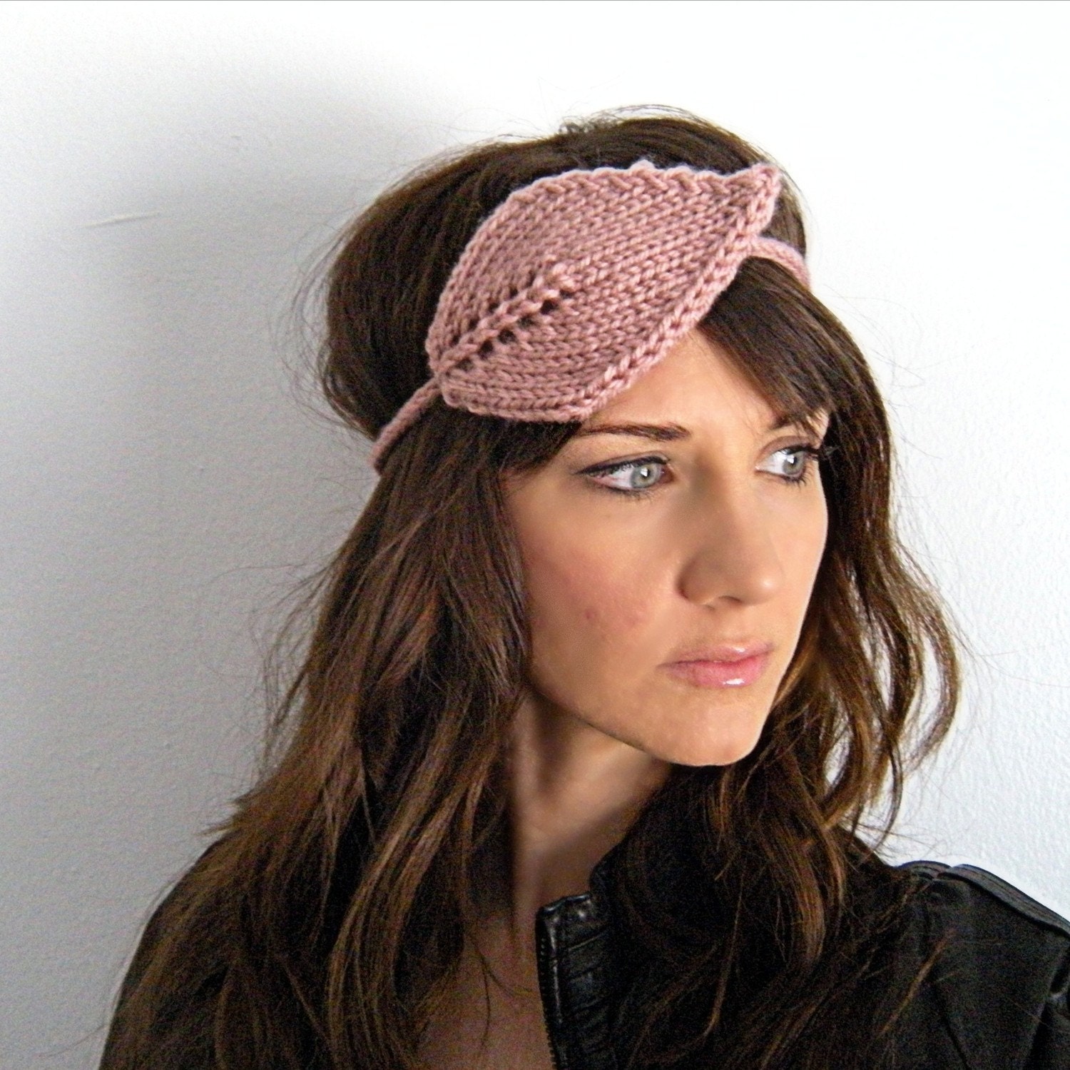 The Oakwood Headband. Leaf. - Dusty Rose