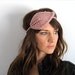 The Oakwood Headband. Leaf. - Dusty Rose