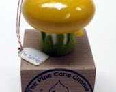 Lucky Mushroom Ornament -Yellow