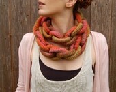 Harvest Hoop-la Crochet Scarf FREE WORLDWIDE SHIPPING