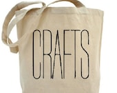 CRAFTS - Craft Tote - Cotton Canvas Tote Bag - Gift Bags