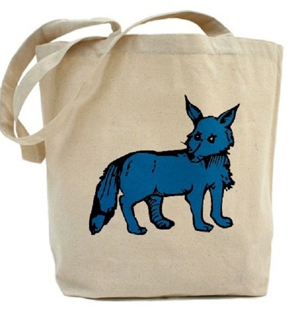 Fox Tote - Cotton Canvas Tote Bag