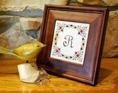 Autumn Acorns Monogram - pattern with Free Alphabet