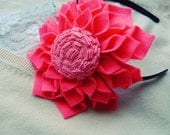 Fabric flower PDF Cool Felt tutorial, instructions and print  pattern - felt accessories - easy beginner ebook