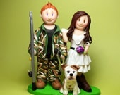 DEPOSIT - Camo Hunter Country Chic Wedding Cake Topper Il_170x135