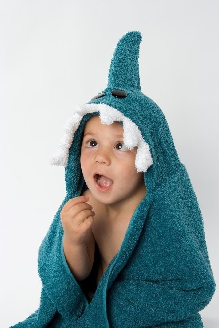 PERSONALIZED Shark Hooded Towel