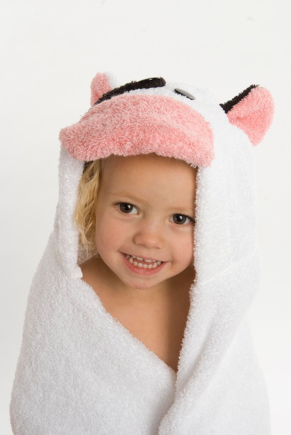 PERSONALIZED Cow Hooded Towel
