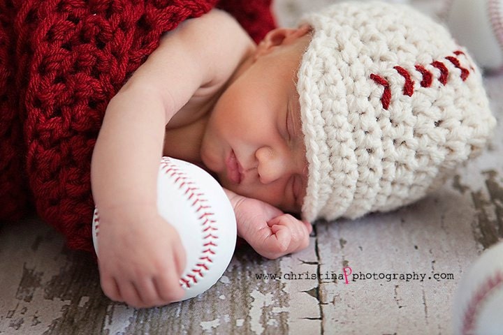 Baseball Newsboy Cap (Newborn or 0-3 months)