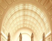 Photography, Union station, Art Deco, decor, Washington, DC, wall decor, yellow, Ombre, Architecture soldiers, ceremony, 8x8