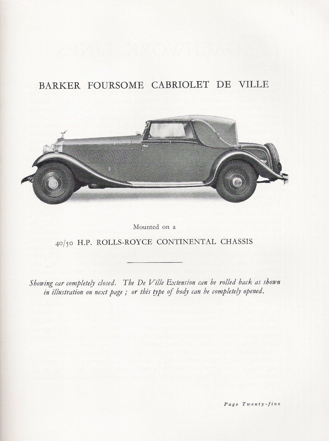 Vintage Reprint Booklet "Coachbuilding 1933-34" Barker & Co, Ltd