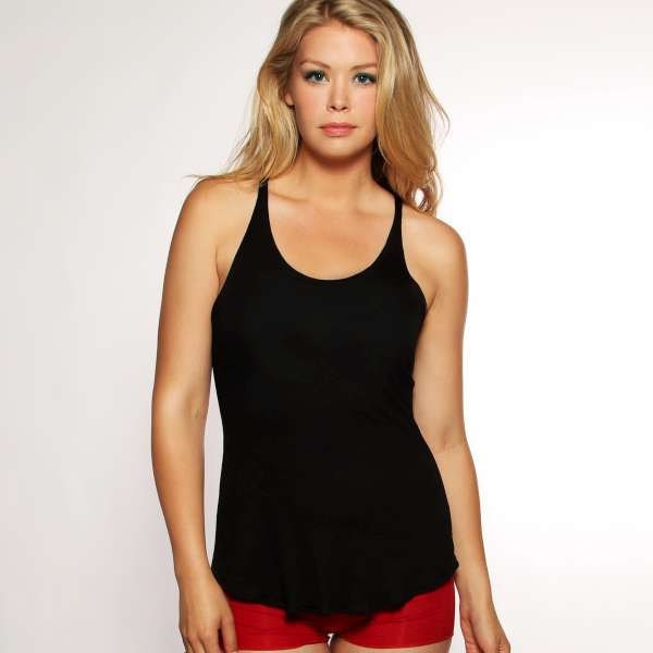 Black Tank Sleepwear- Lingerie Camisole Top -Small
