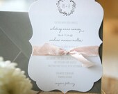 Custom Wedding Invitation Suite - Plantation Die-Cut Invitations
