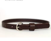 Toddler  and Girl's  Leather Belt- Brown and Black