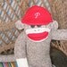 Personalized Baseball Cap-sports team, your name for any Sock Monkey or Doll