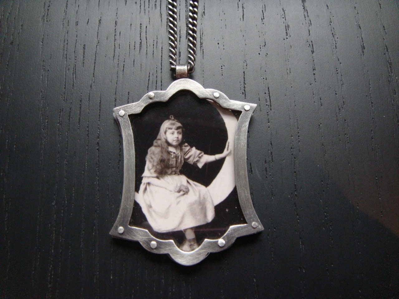 Girl on the Moon Pendant
