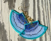 Bird of Paradise Fan Earrings