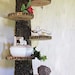 Rustic Shelf Tiered Trophy Trinket Stand Display Rustic Home Decor