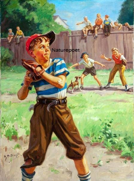 At the Ball Park Digital Downloadable Printable Art Image
