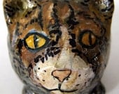 Cat Figurine Totem tiger stripes Small Pet