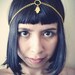 Gold Hamsa Head Chain Piece