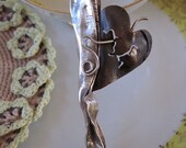 My Pierced Heart -  Hand Forged Metal Pin Belle Amoire