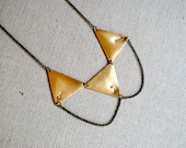 HALF OFF Take Aim Three Triangle Necklace