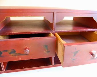 SALE - 1920s Novelty Secretary Desk Cubbies and Drawers by Amfurnoco