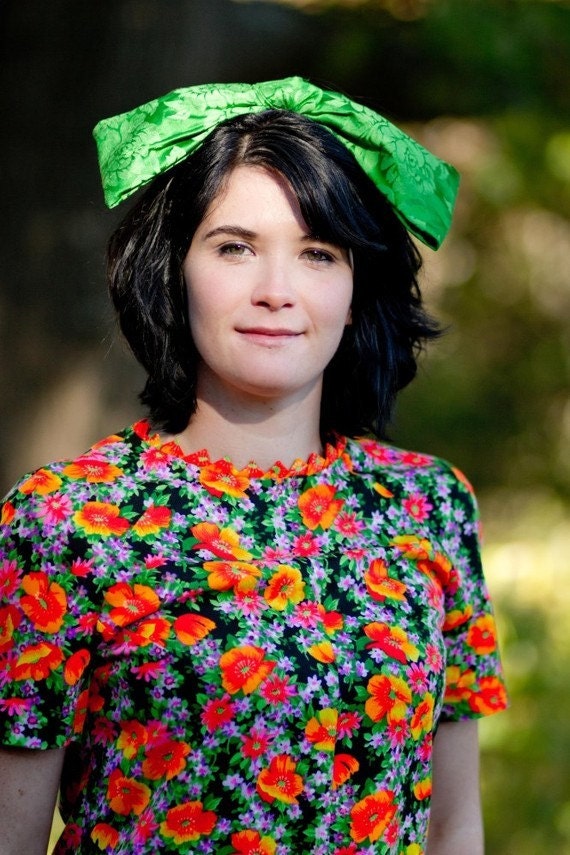 spring green "" ginormous bow headband