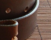 Supple Canadian Full Grain Leather Belt Brown Buffalo1-1/4" or 1-1/2" Widths Custom Cut for You