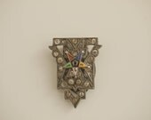 vintage antique masonic order of the eastern star OES brooch clip with paste gems