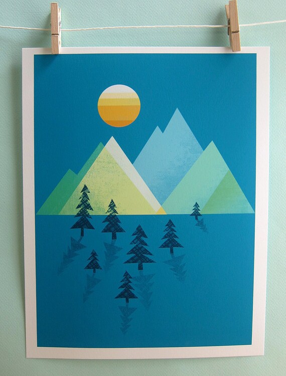 The Sun Sets Print