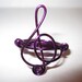 Treble Clef Ring Purple Music Note Ring G Clef Ring Unique Gifts