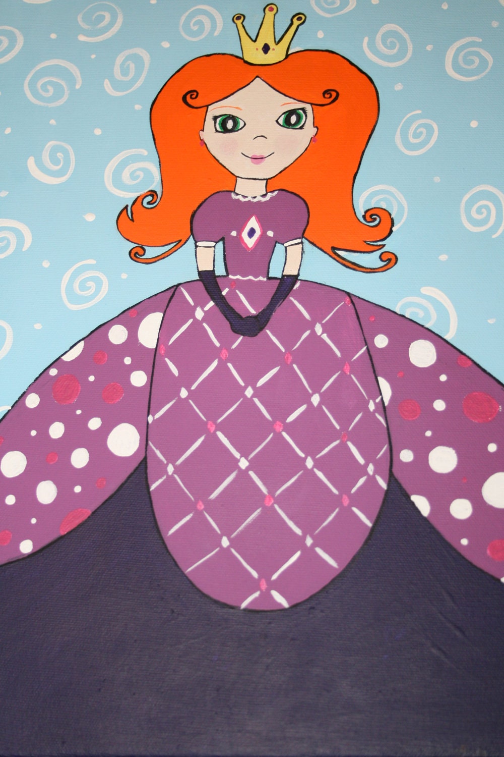 Purple Princess Original Painting