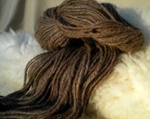 112 Yds Handspun Brown Llama Yarn