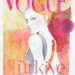 Print of Vogue Cover Watercolor Painting and Fashion Illustration.