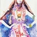 Print of Watercolour Fashion Illustration. Titled - Indian ink2 - seen on NBC musical TV show Smash