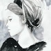 Fashion Watercolor, Print of Watercolor Fashion Illustration 11" x 17".  Bridget Bardot
