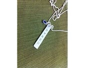 Hand Stamped Tag Necklace