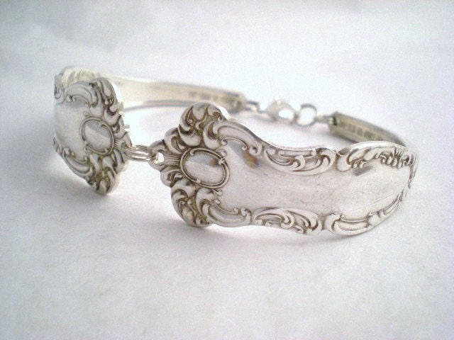 Spoon Bracelet, Antique Silverware, Wedding Jewelry, Bridesman Gift, Vintage Wedding OXFORD 1901