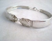 Spoon Bracelet, Spoon Jewelry, DANISH PRINCESS 1938, Silver Bracelet, Vintage Wedding, Bridesmaid Gift
