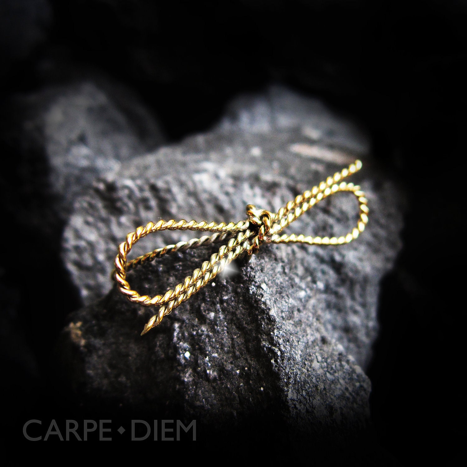 Carpe Diem 14k Gold Bow Ring Rings Wedding Engagement Band Jewelry Jewellery CDR-207